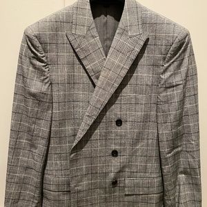 J Crew 40R Grey Check Suit